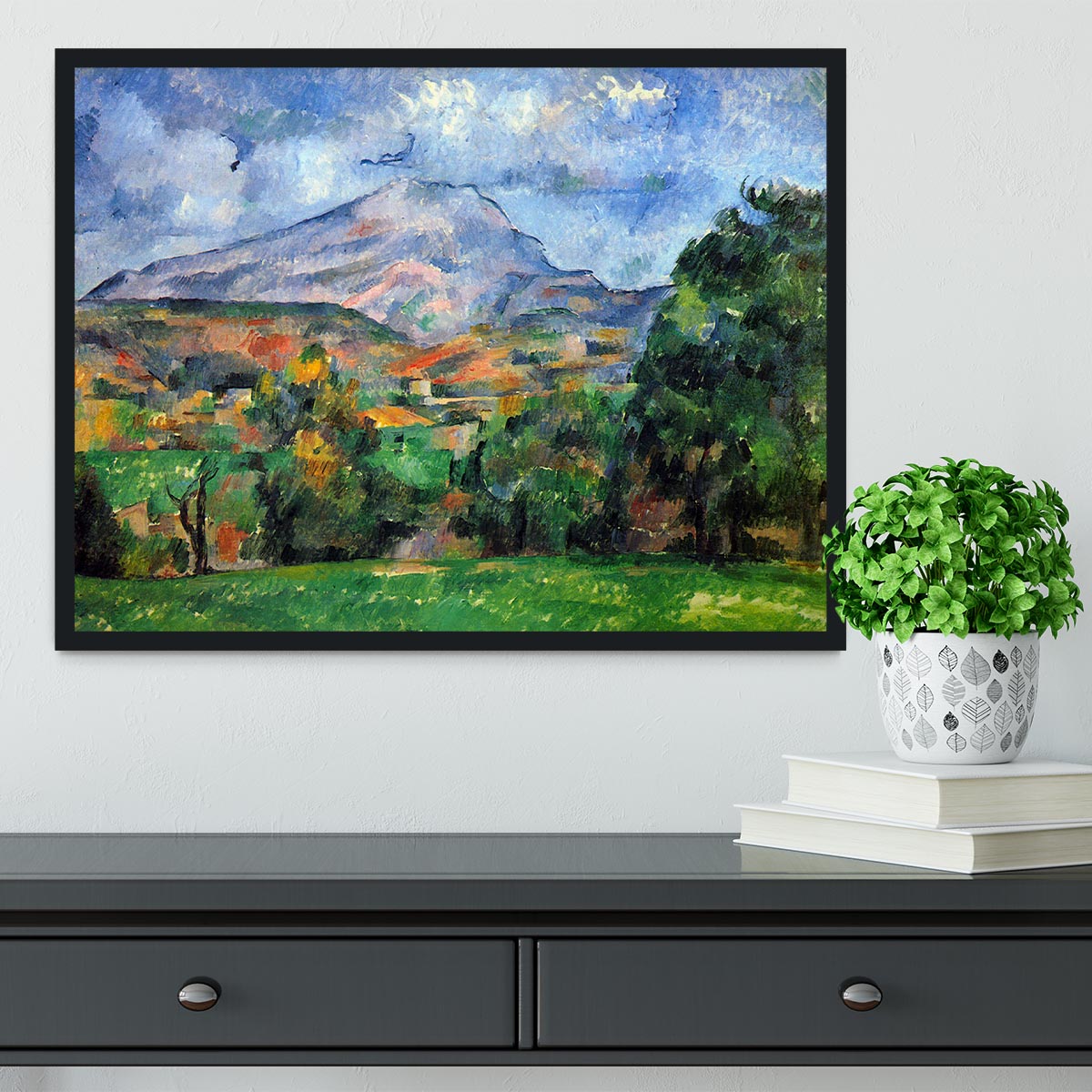 Mount St. Victoire by Cezanne Framed Print - Canvas Art Rocks - 2
