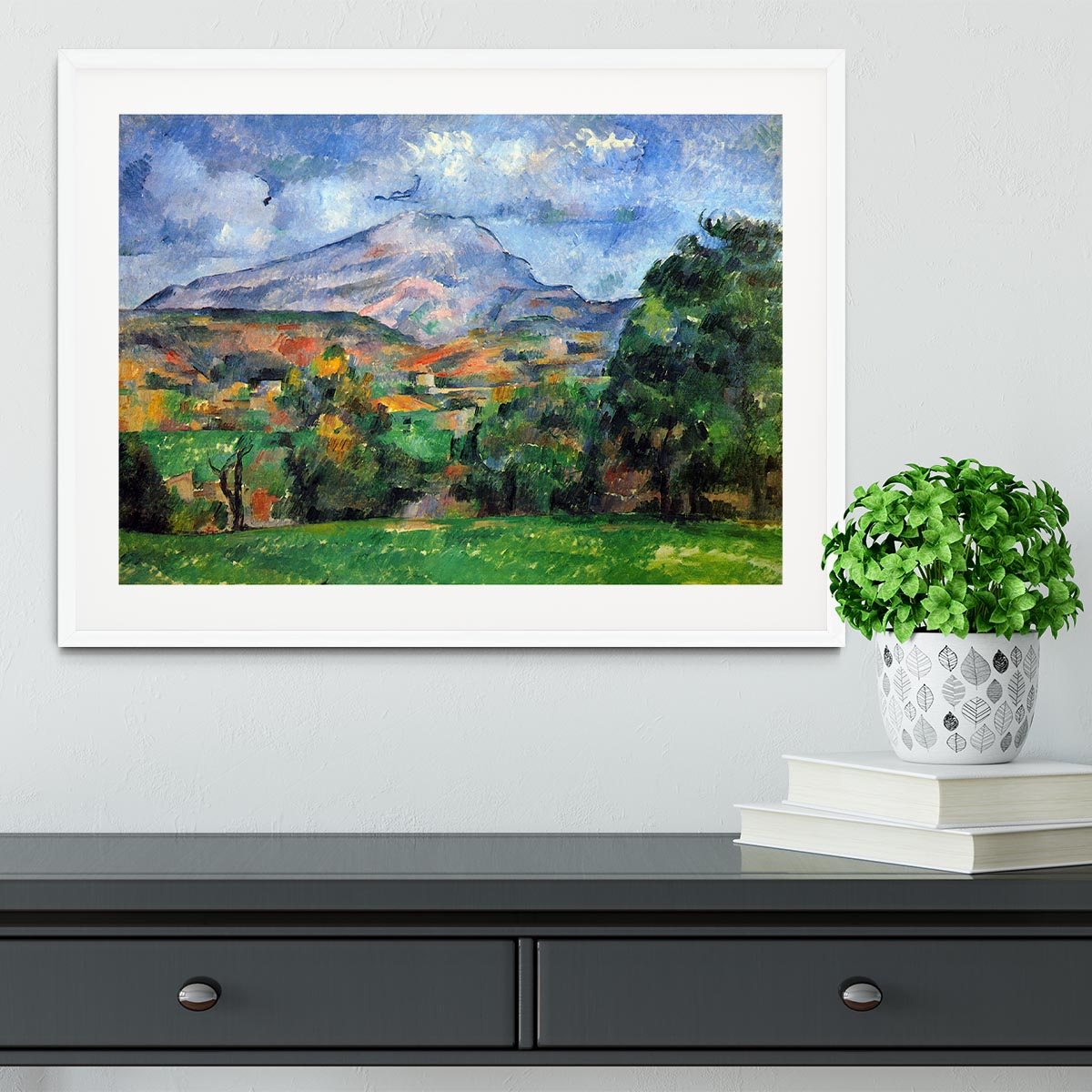 Mount St. Victoire by Cezanne Framed Print - Canvas Art Rocks - 5