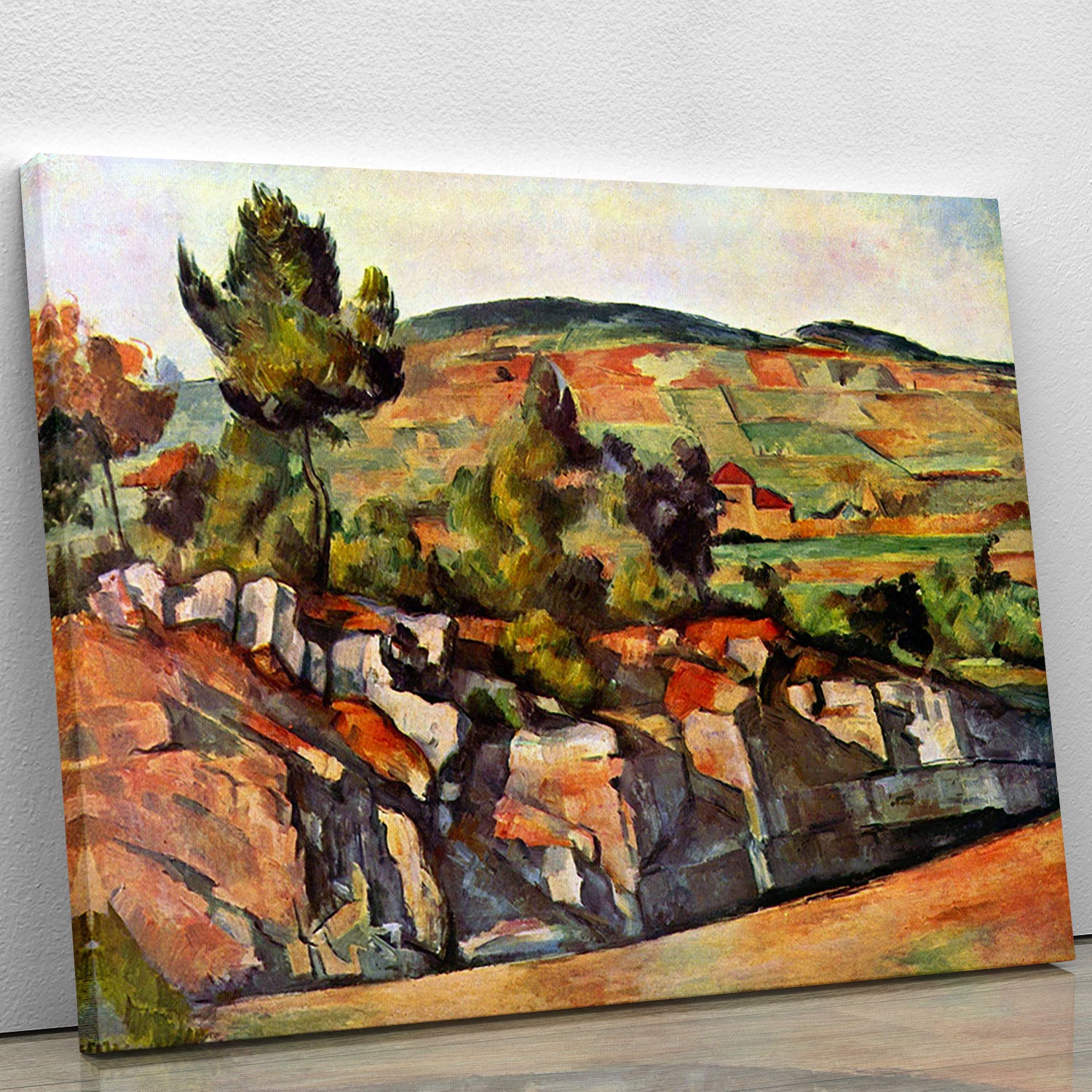 Mountains in Provence by Cezanne Canvas Print or Poster - Canvas Art Rocks - 1