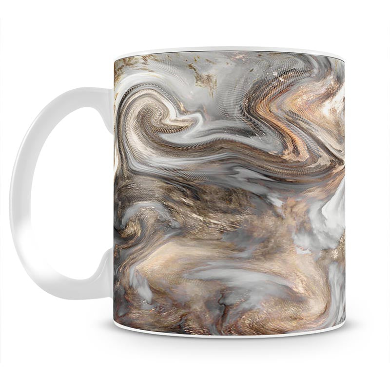 Neutral Stone Swirl Marble Mug - Canvas Art Rocks - 1
