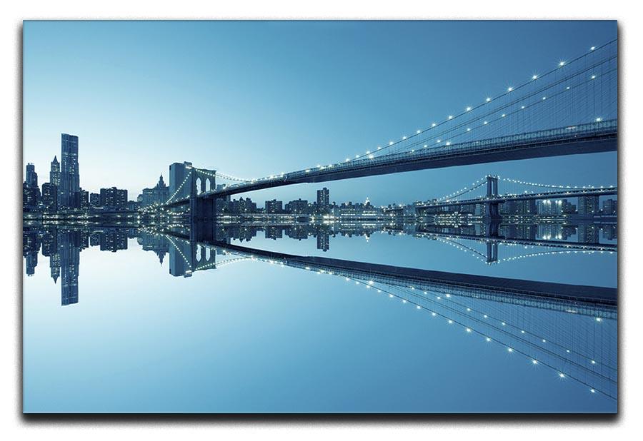 New York City Manhattan skyline panorama Canvas Print or Poster - Canvas Art Rocks - 1