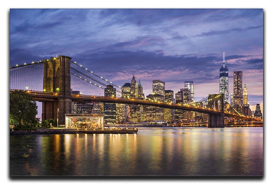 New York City at twilight Canvas Print or Poster - Canvas Art Rocks - 1
