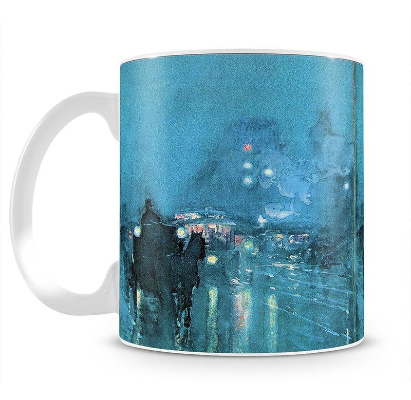 Nocturne Railway Crossing Chicago by Hassam Mug - Canvas Art Rocks - 1