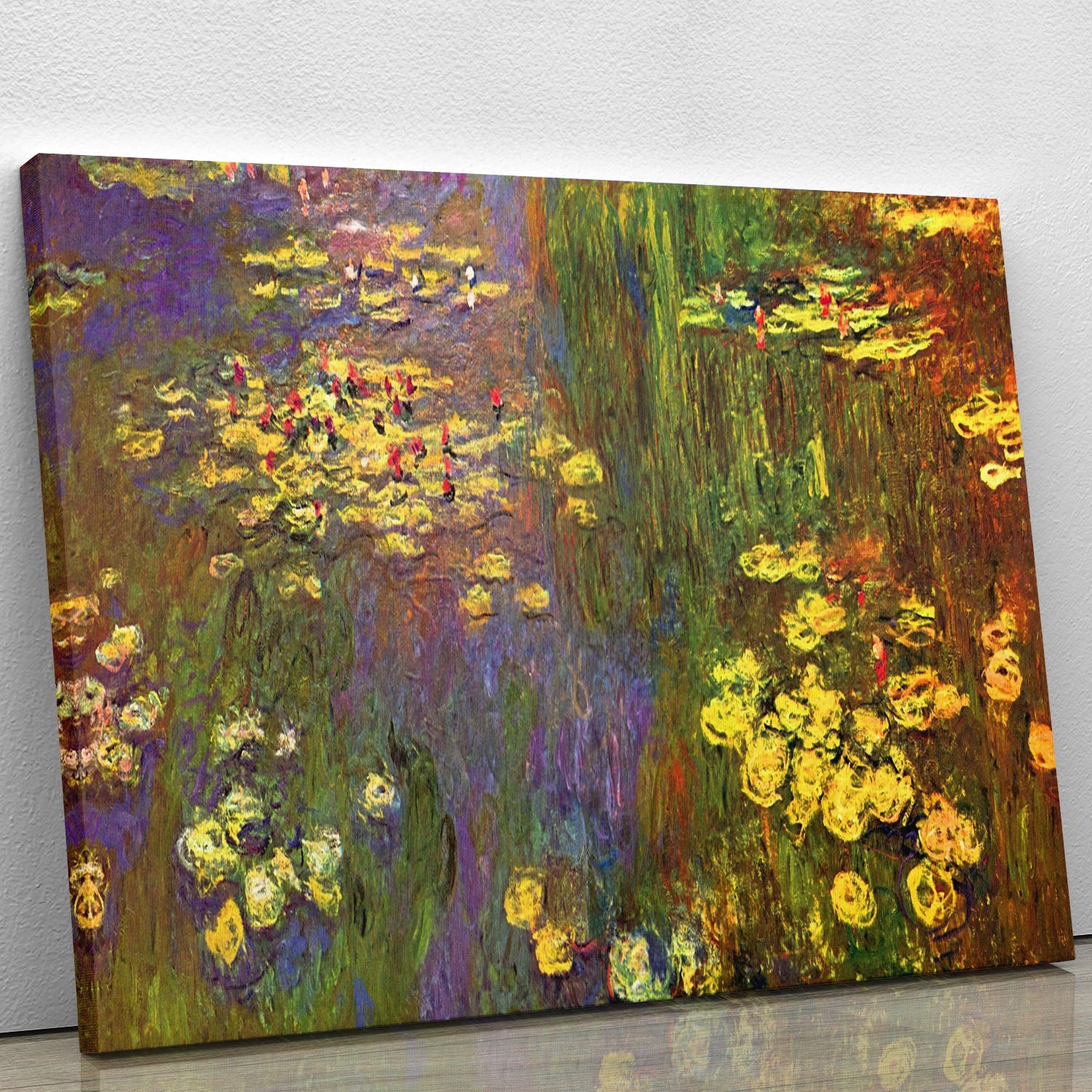 Nympheas water plantes by Monet Canvas Print or Poster - Canvas Art Rocks - 1