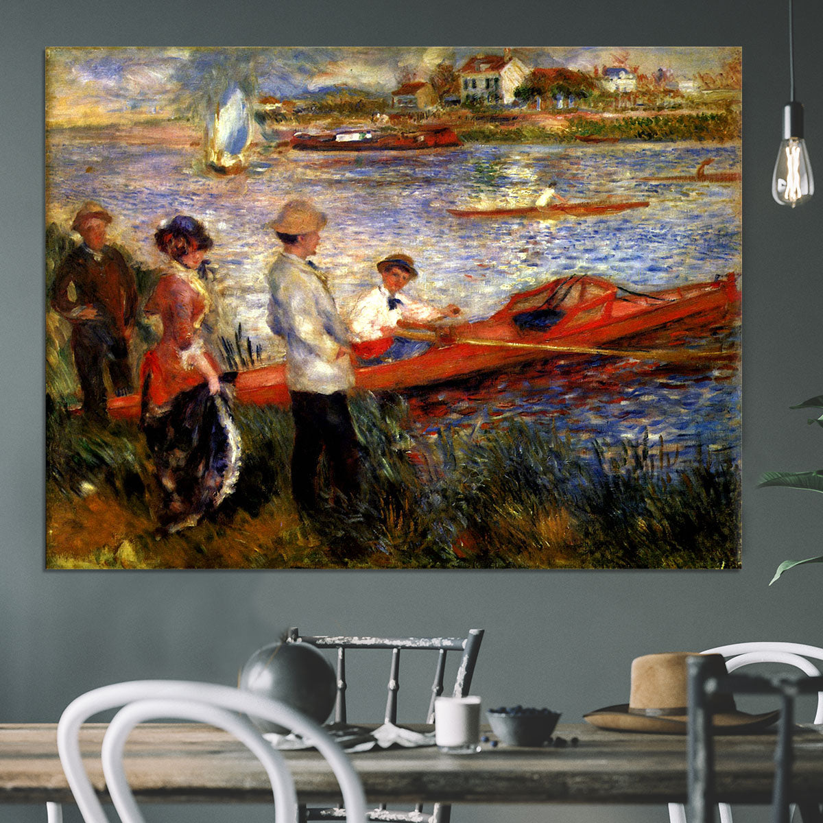 Oarsman of Chatou by Renoir Canvas Print or Poster - Canvas Art Rocks - 3