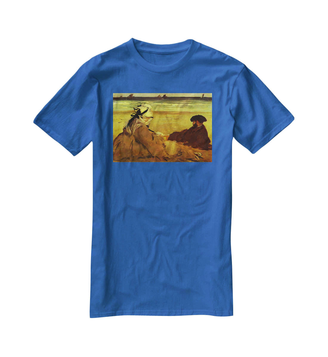 On the beach by Edouard Manet T-Shirt - Canvas Art Rocks - 2