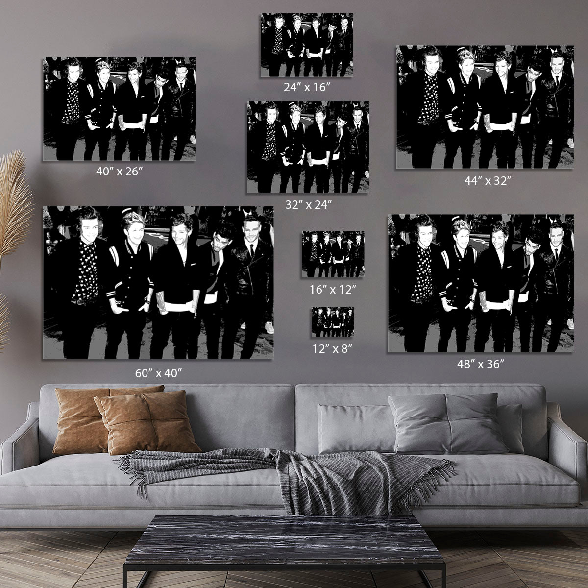 One Direction on the red carpet Pop Art Canvas Print or Poster - Canvas Art Rocks - 7