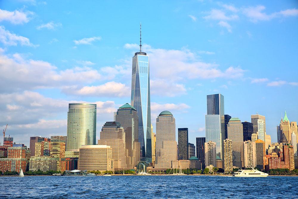 One World Trade Center Wall Mural Wallpaper - Canvas Art Rocks - 1