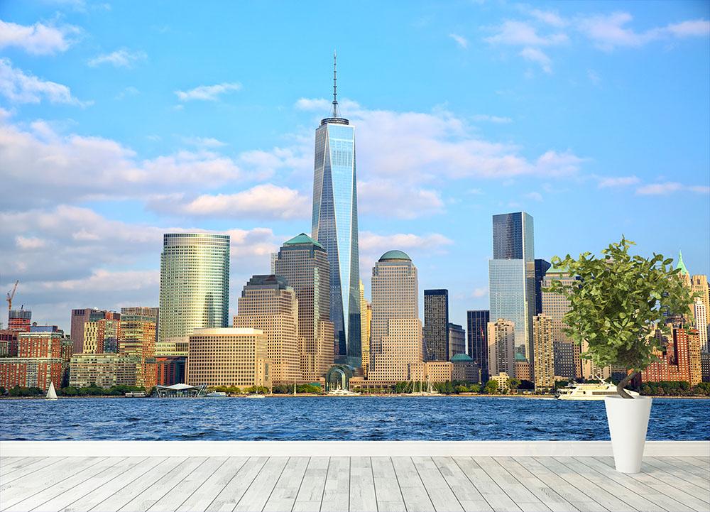 One World Trade Center Wall Mural Wallpaper - Canvas Art Rocks - 4