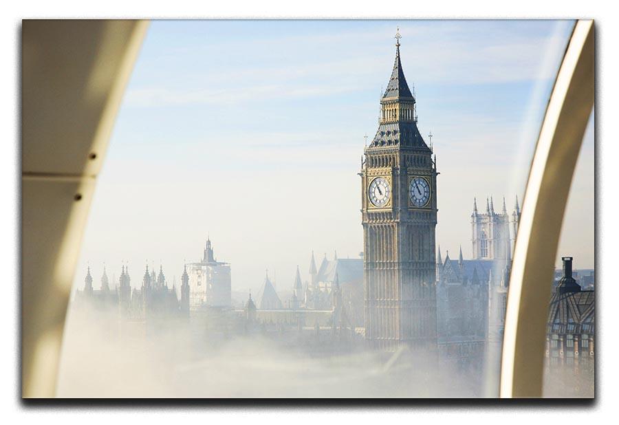 Palace of Westminster in fog Canvas Print or Poster - Canvas Art Rocks - 1