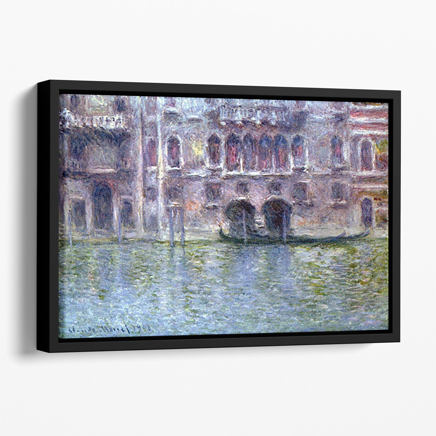 Palazzo da Mula Venice by Monet Floating Framed Canvas