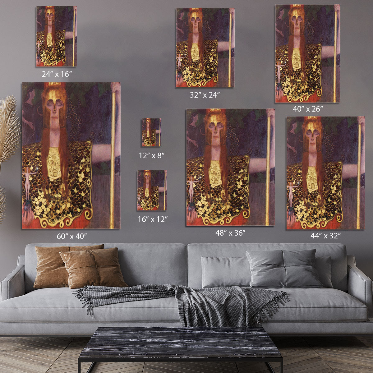 Pallas Athena by Klimt Canvas Print or Poster - Canvas Art Rocks - 7