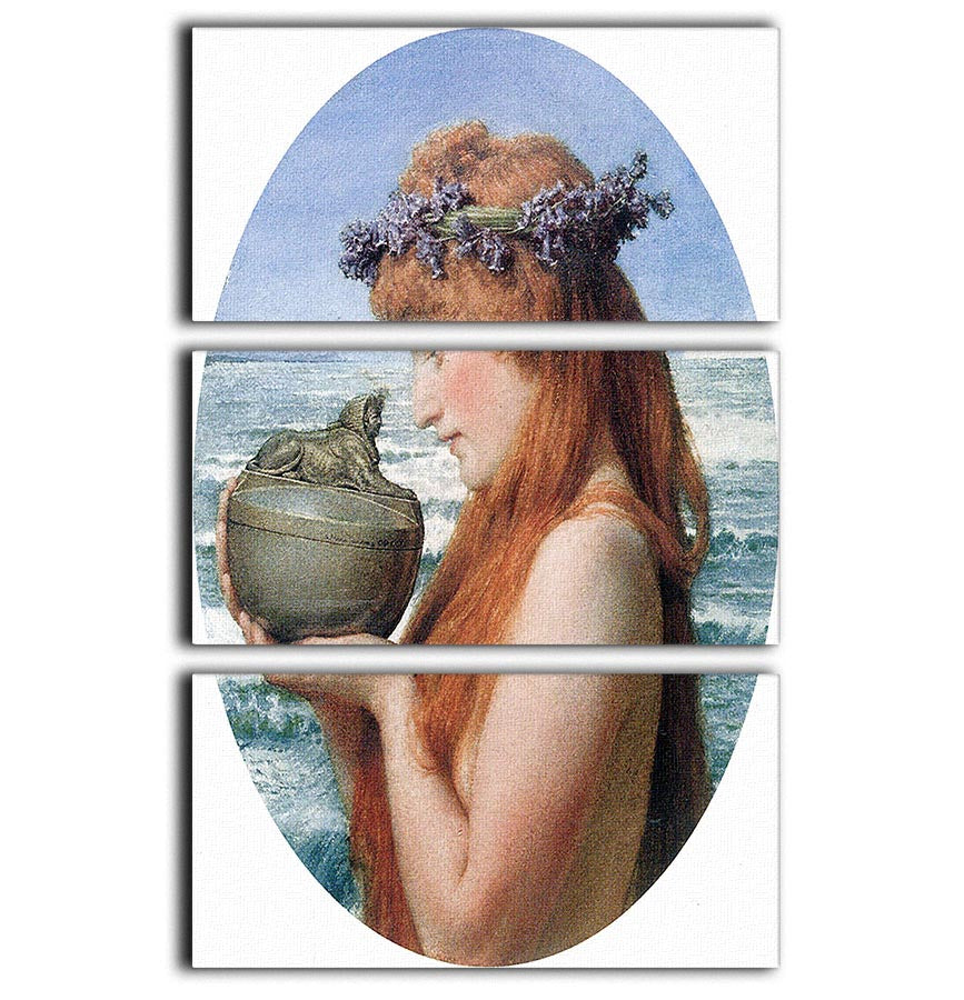 Pandora by Alma Tadema 3 Split Panel Canvas Print - Canvas Art Rocks - 1