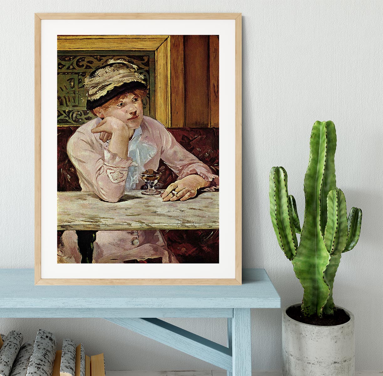 Pflaume by Manet Framed Print - Canvas Art Rocks - 3