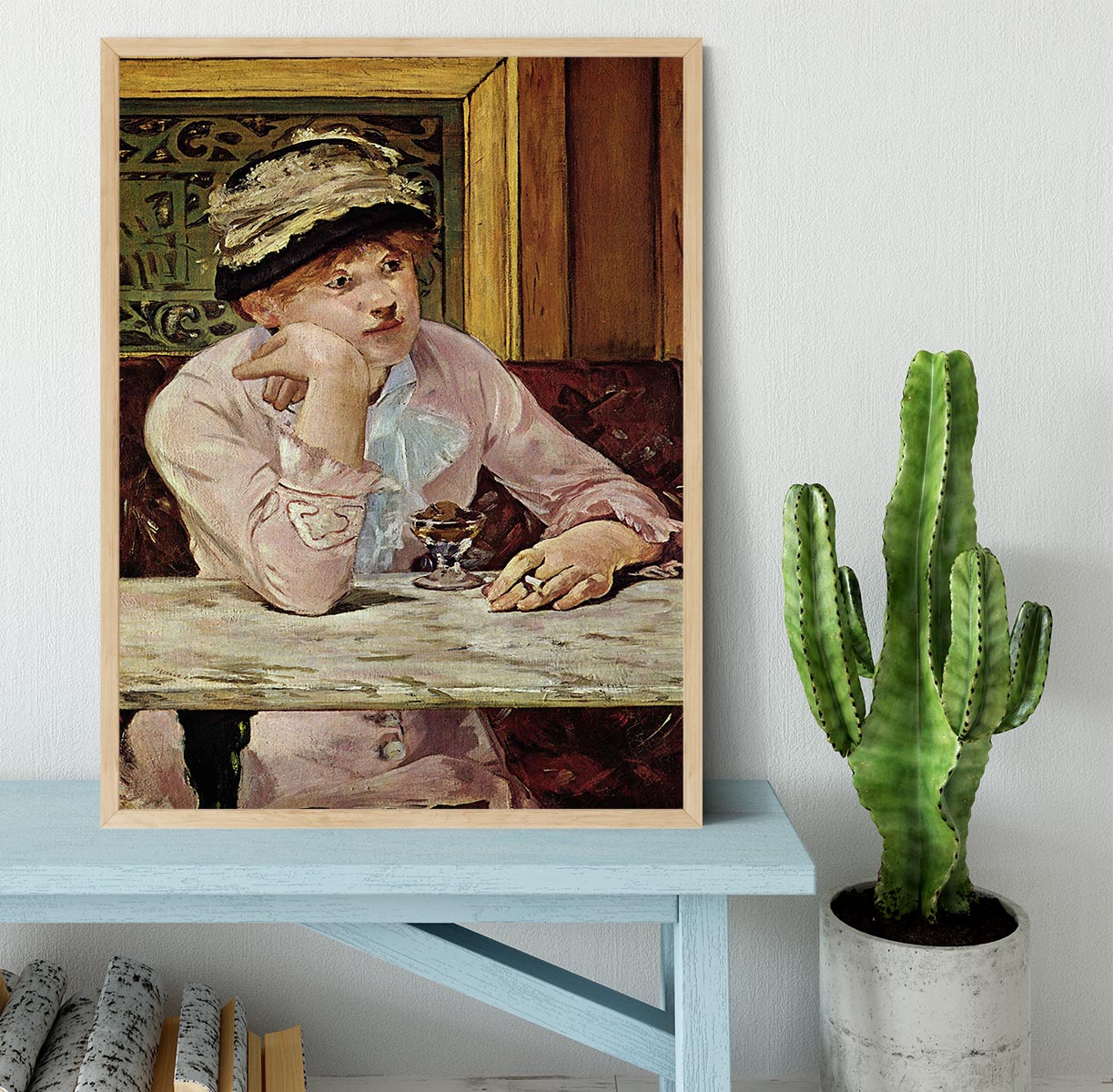 Pflaume by Manet Framed Print - Canvas Art Rocks - 4