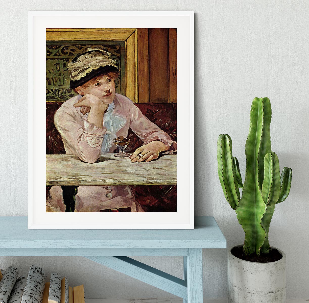 Pflaume by Manet Framed Print - Canvas Art Rocks - 5