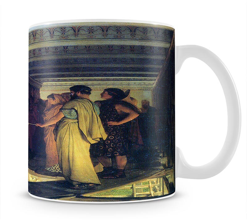 Phidias shows his friends from the Parthenon frieze detail by Alma Tadema Mug - Canvas Art Rocks - 1