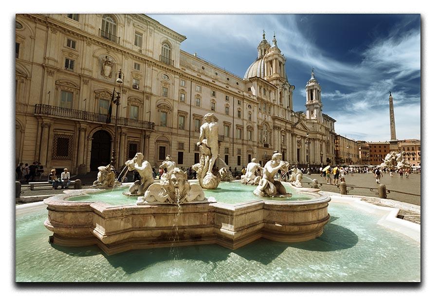Piazza Navona Rome Canvas Print or Poster - Canvas Art Rocks - 1