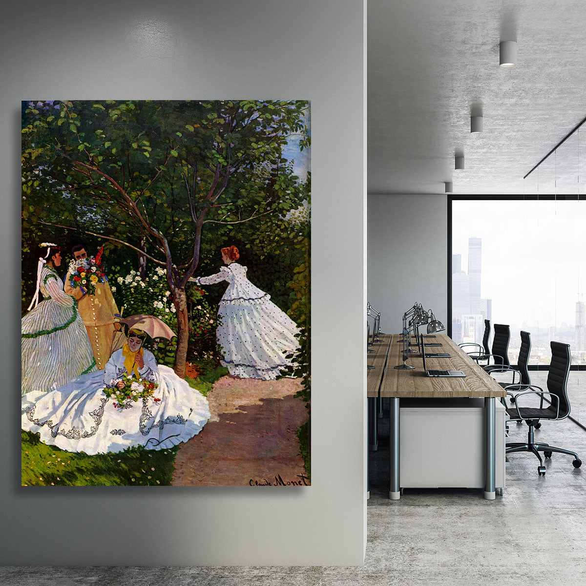 Picnic by Monet Canvas Print or Poster - Canvas Art Rocks - 3