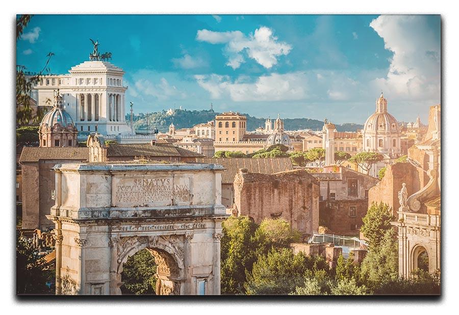 Picturesque View of the Roman Forum Canvas Print or Poster - Canvas Art Rocks - 1