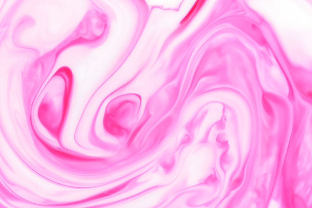 Pink Abstract Swirl Wall Mural Wallpaper - Canvas Art Rocks - 1