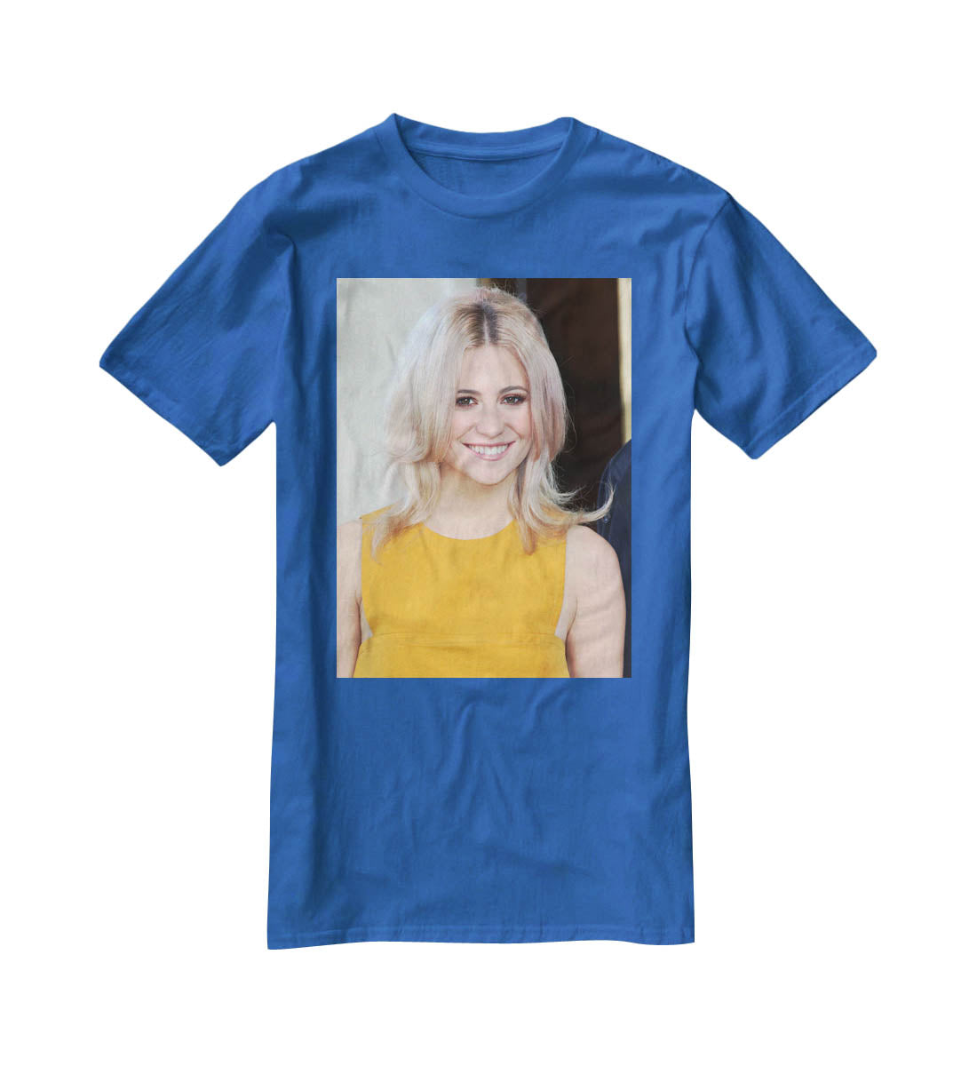 Pixie Lott in yellow T-Shirt - Canvas Art Rocks - 2