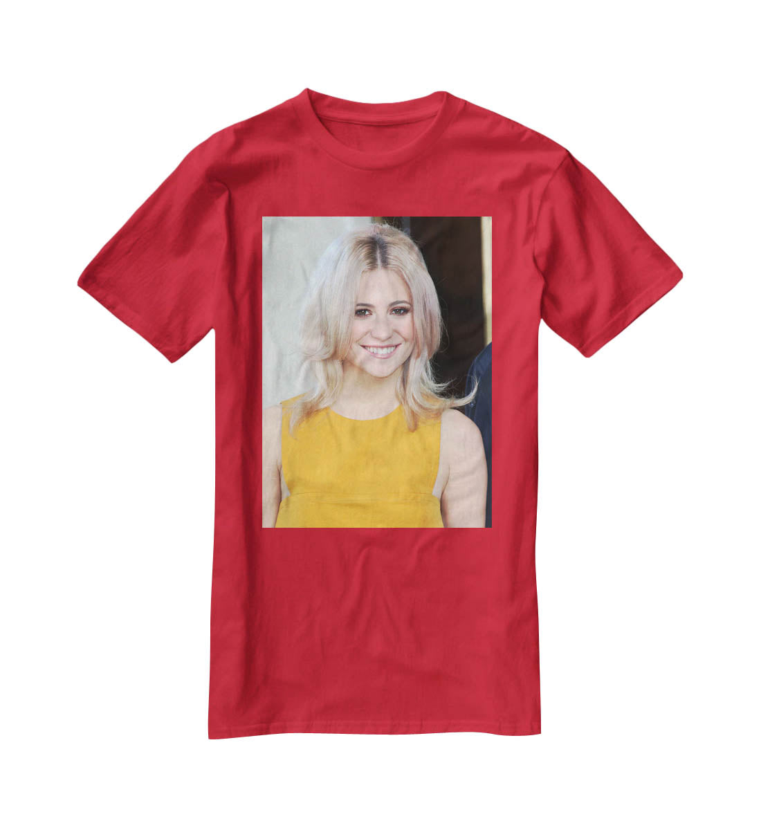 Pixie Lott in yellow T-Shirt - Canvas Art Rocks - 4
