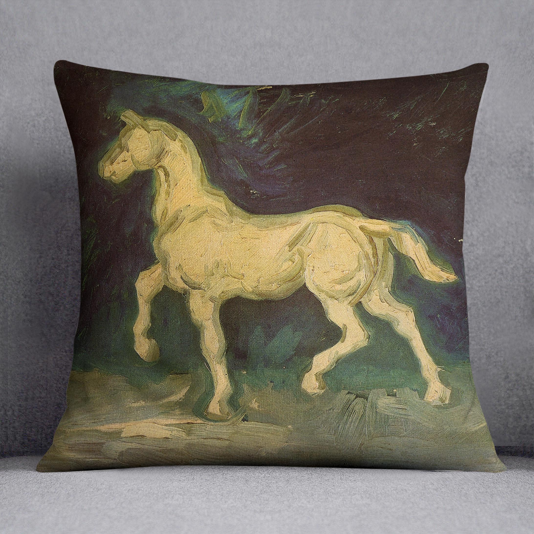 Plaster Statuette of a Horse by Van Gogh Cushion