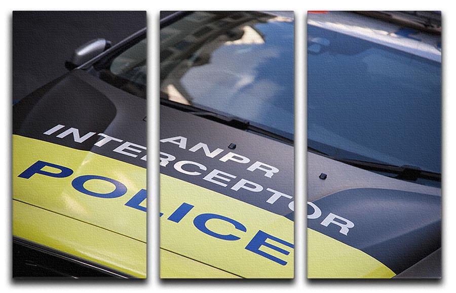 Police car 3 Split Panel Canvas Print - Canvas Art Rocks - 1