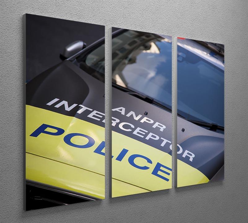 Police car 3 Split Panel Canvas Print - Canvas Art Rocks - 2