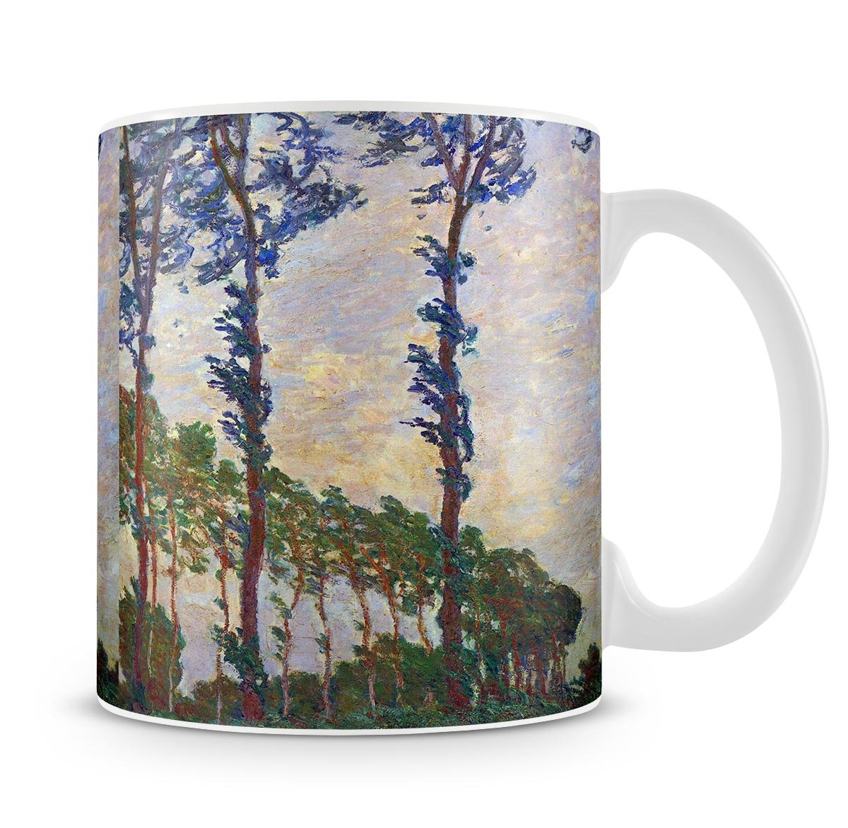 Poplar series wind by Monet Mug - Canvas Art Rocks - 4