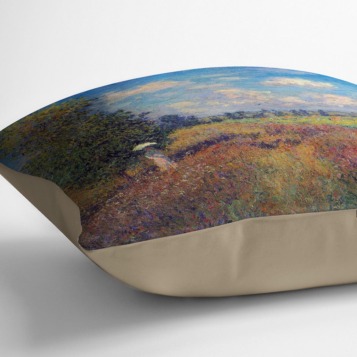 Poppy Field in Summer by Monet Cushion