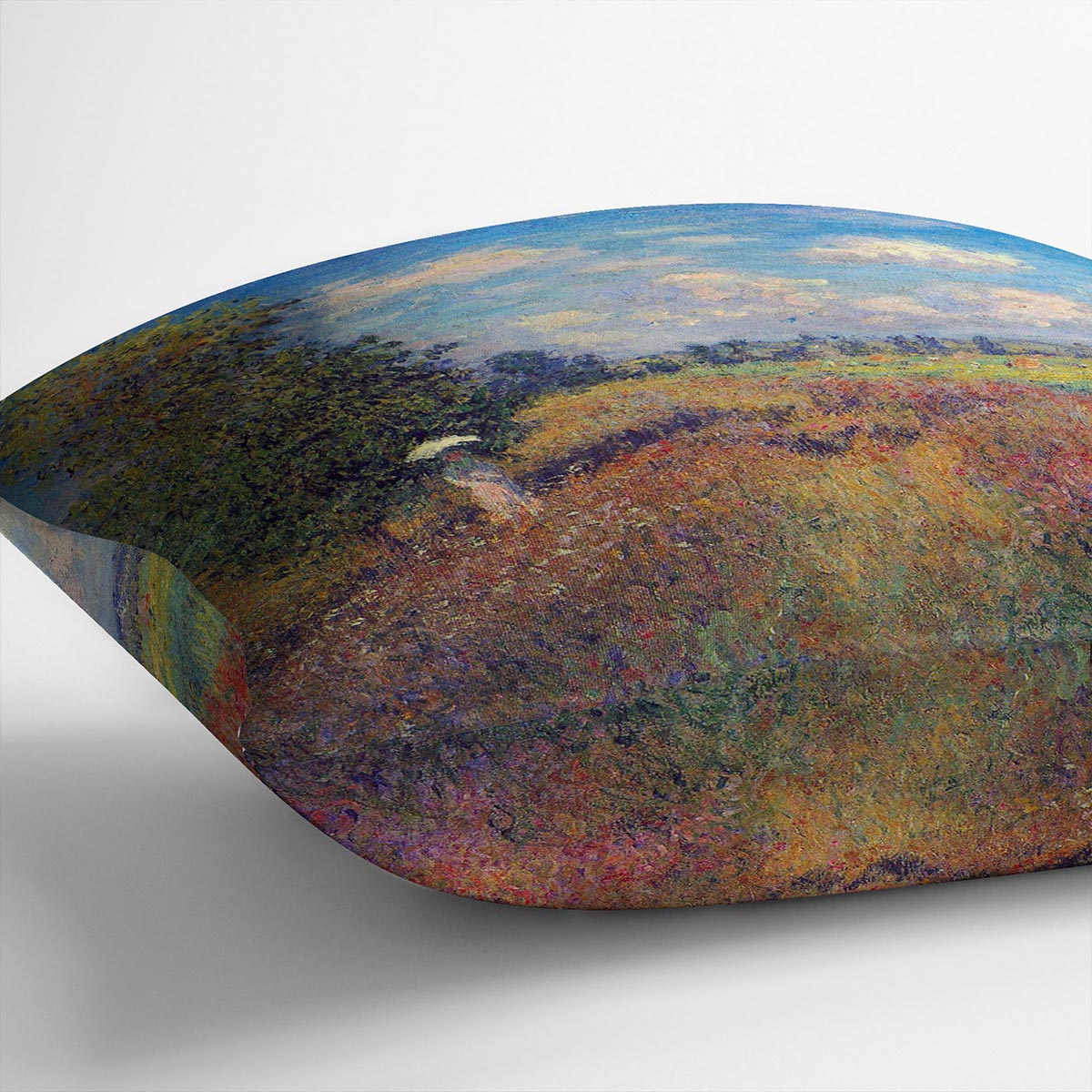 Poppy Field in Summer by Monet Cushion