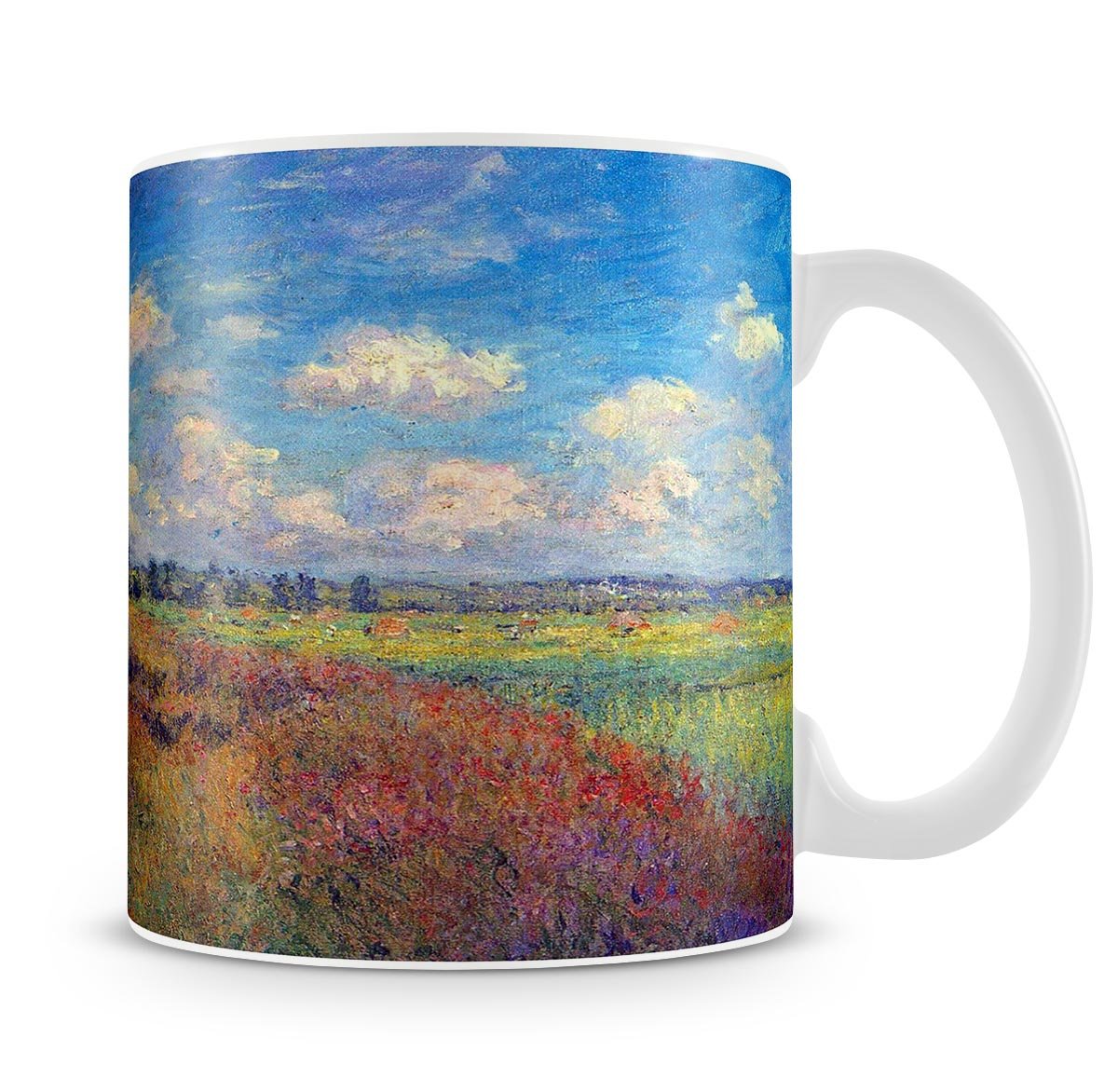 Poppy Field in Summer by Monet Mug - Canvas Art Rocks - 4