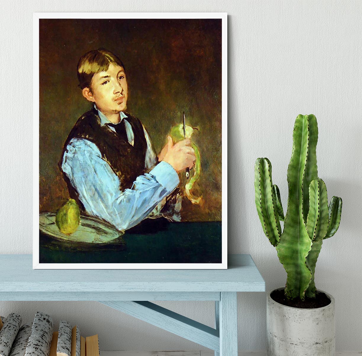 Portait of Leon Leenhoff by Manet Framed Print - Canvas Art Rocks -6