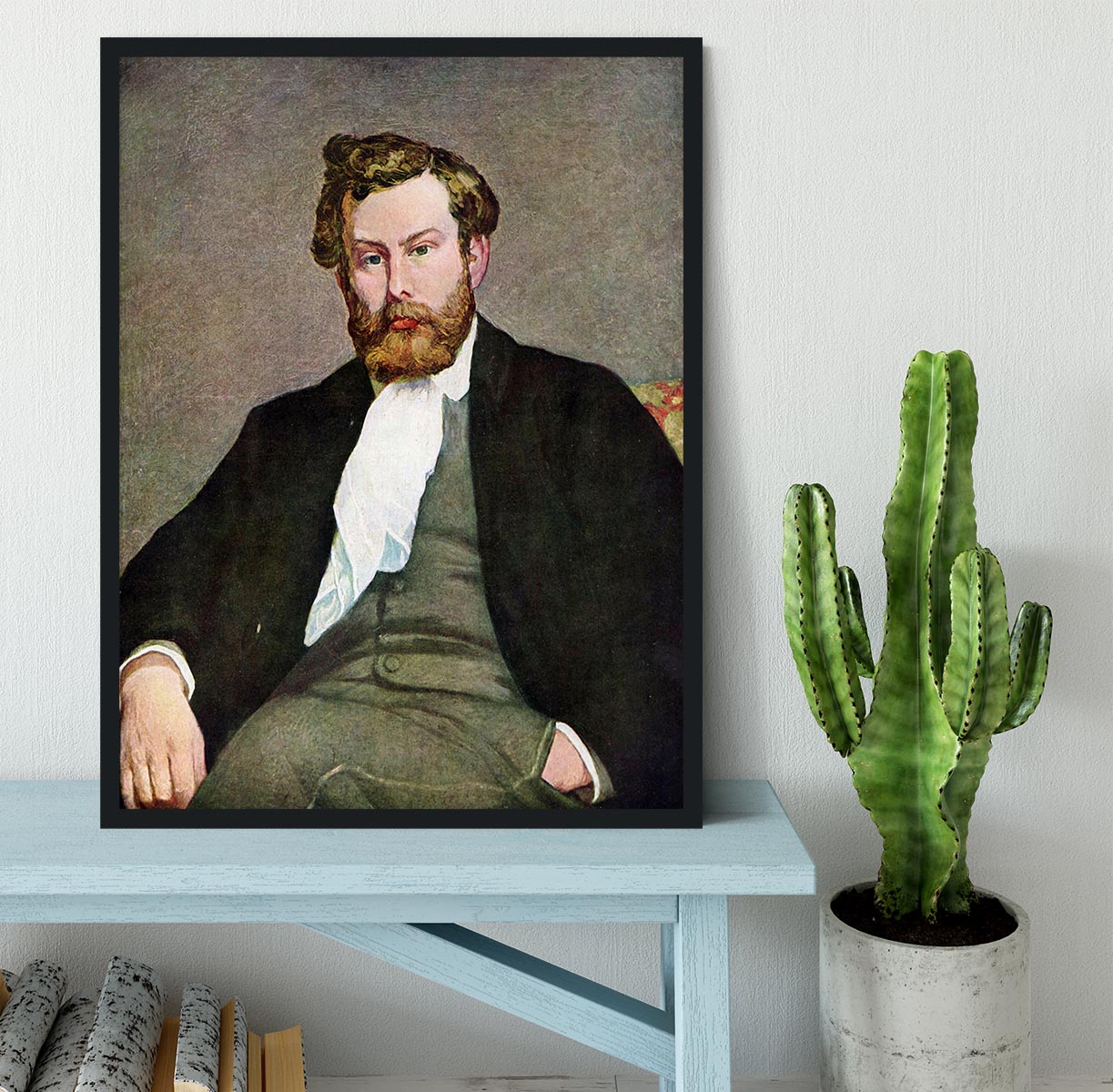 Portrait of Alfred Sisley by Renoir Framed Print - Canvas Art Rocks - 2