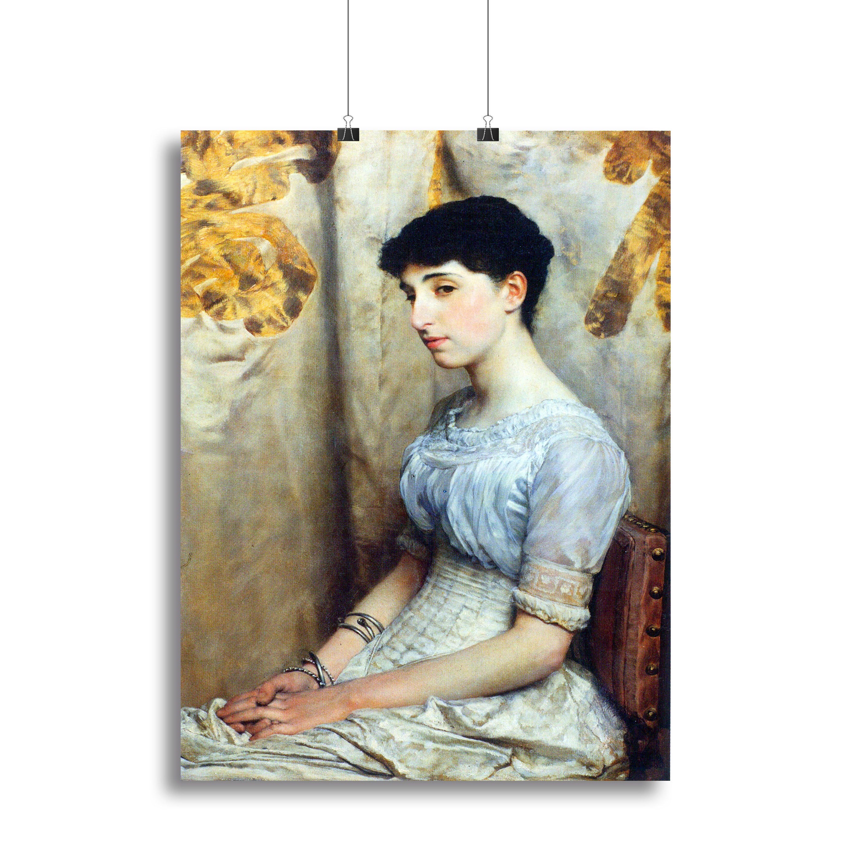 Portrait of Alice Lewis by Alma Tadema Canvas Print or Poster - Canvas Art Rocks - 2