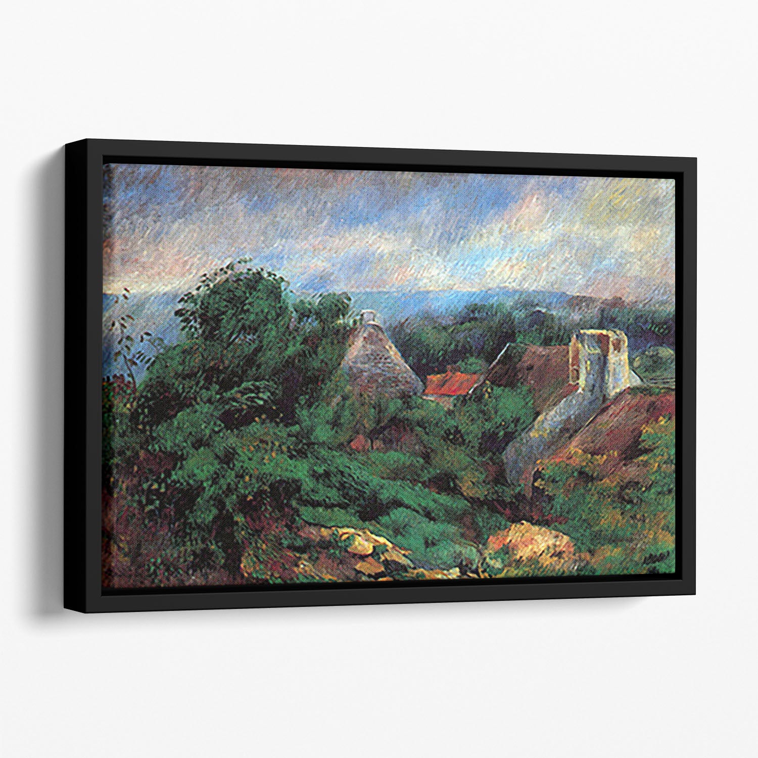 Portrait of Aline Charigot Madame Renoir by Renoir Floating Framed Canvas