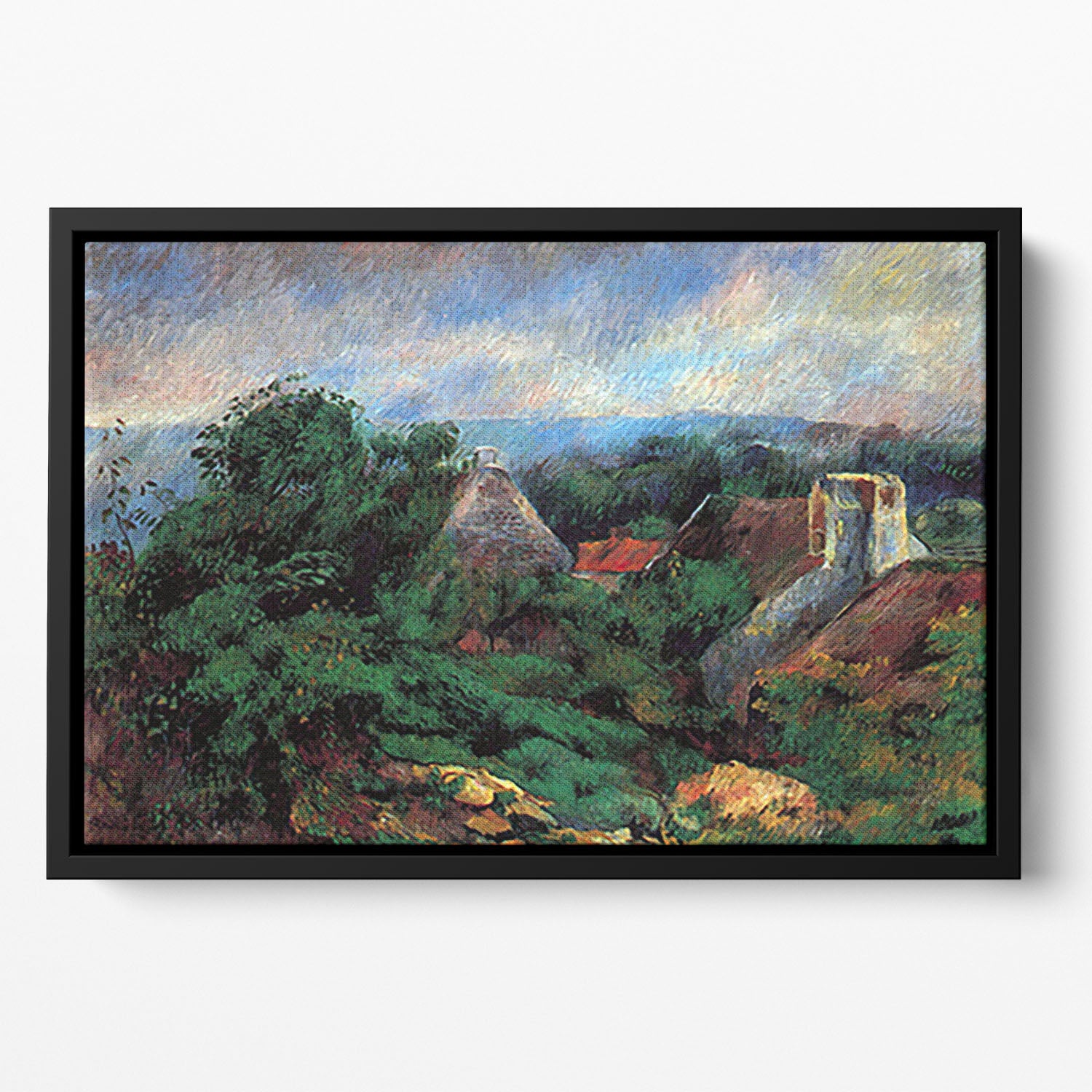 Portrait of Aline Charigot Madame Renoir by Renoir Floating Framed Canvas