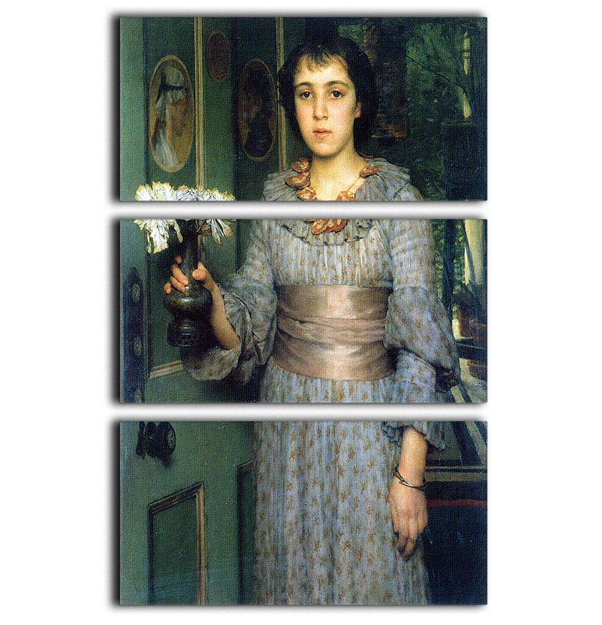 Portrait of Anna Alma Tadema by Alma Tadema 3 Split Panel Canvas Print - Canvas Art Rocks - 1