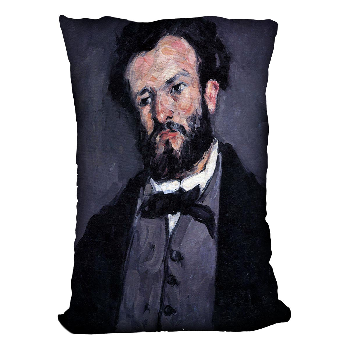Portrait of Antony Valabrägue by Cezanne Cushion
