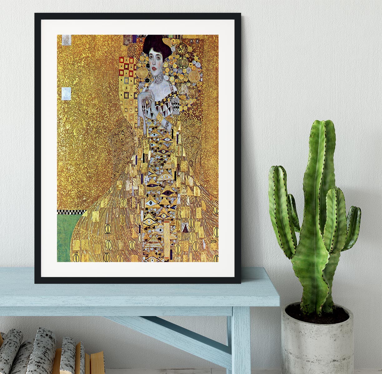 Portrait of Block Bauer 2 by Klimt Framed Print - Canvas Art Rocks - 1