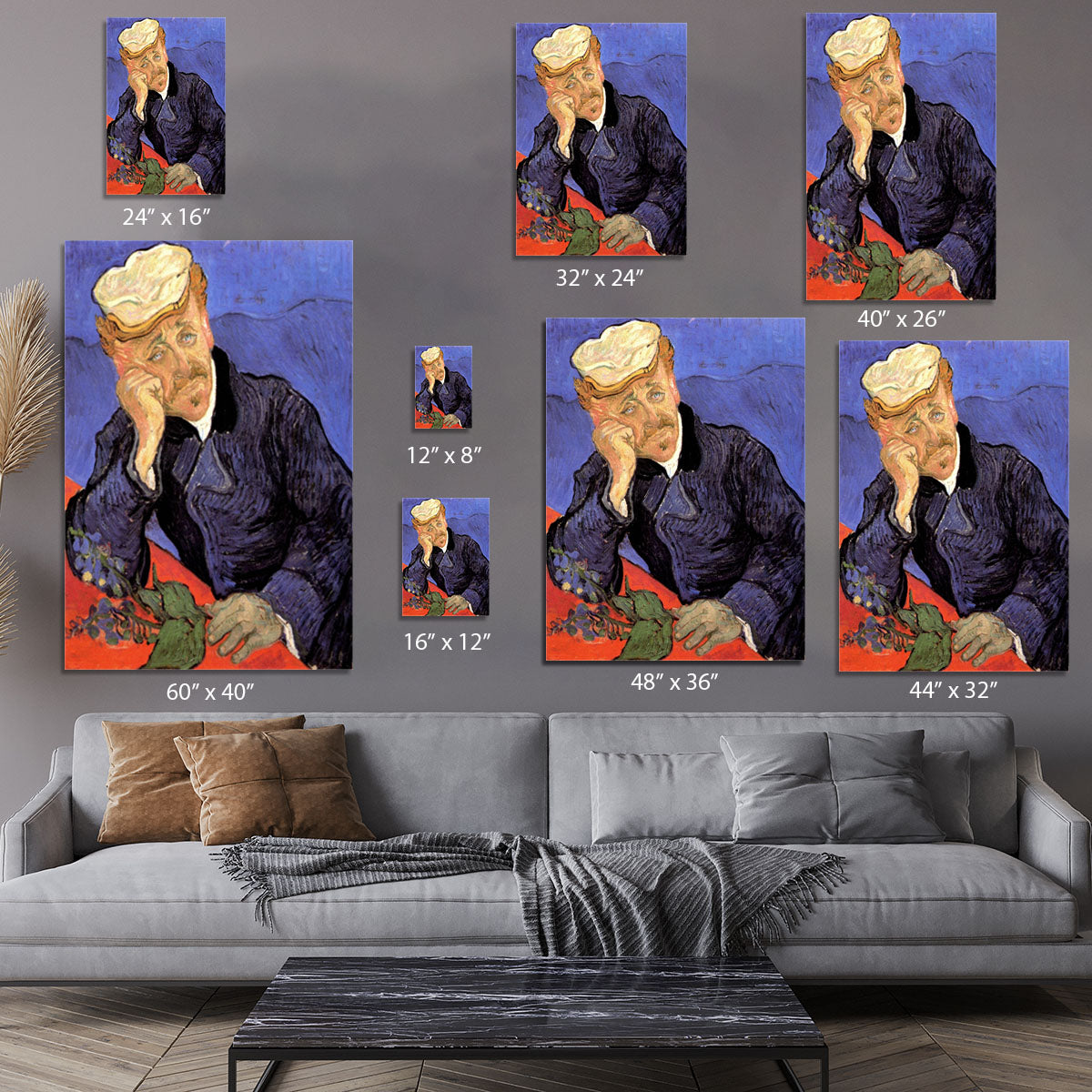 Portrait of Doctor Gachet by Van Gogh Canvas Print or Poster - Canvas Art Rocks - 7