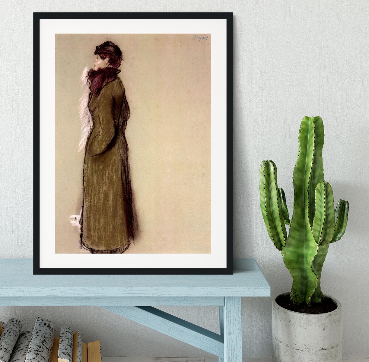 Portrait of Ellen AndrCe by Degas Framed Print - Canvas Art Rocks - 1