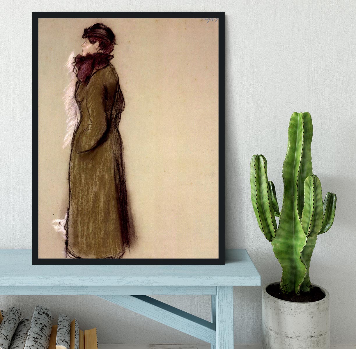 Portrait of Ellen AndrCe by Degas Framed Print - Canvas Art Rocks - 2