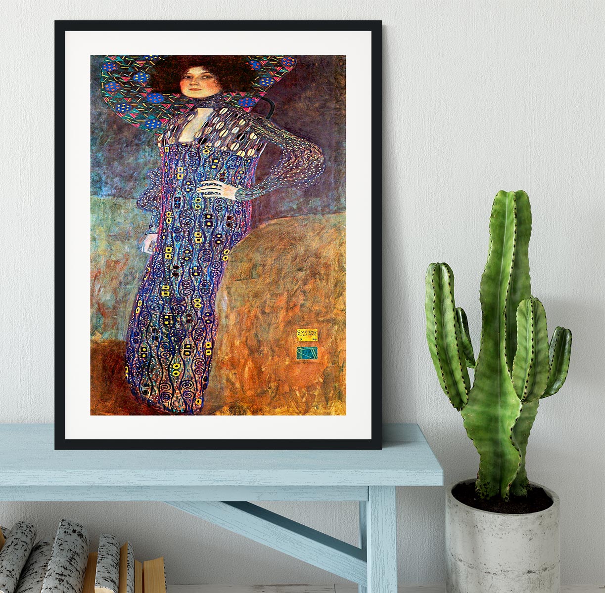 Portrait of Emily Floge by Klimt Framed Print - Canvas Art Rocks - 1