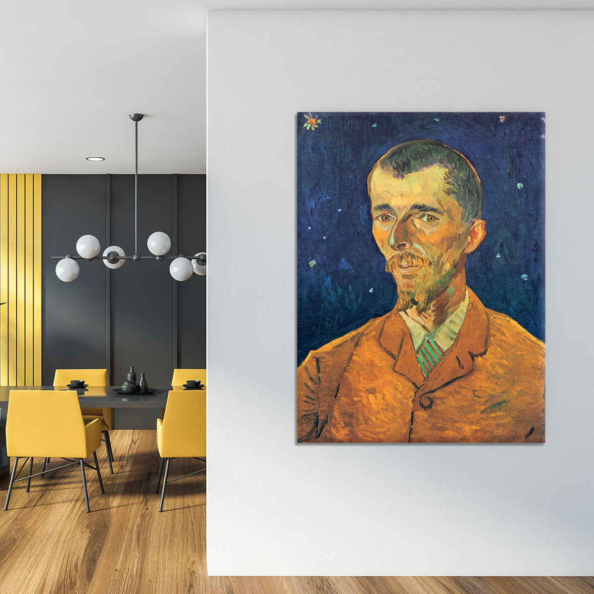 Portrait of Eugene Boch by Van Gogh Canvas Print or Poster - Canvas Art Rocks - 4