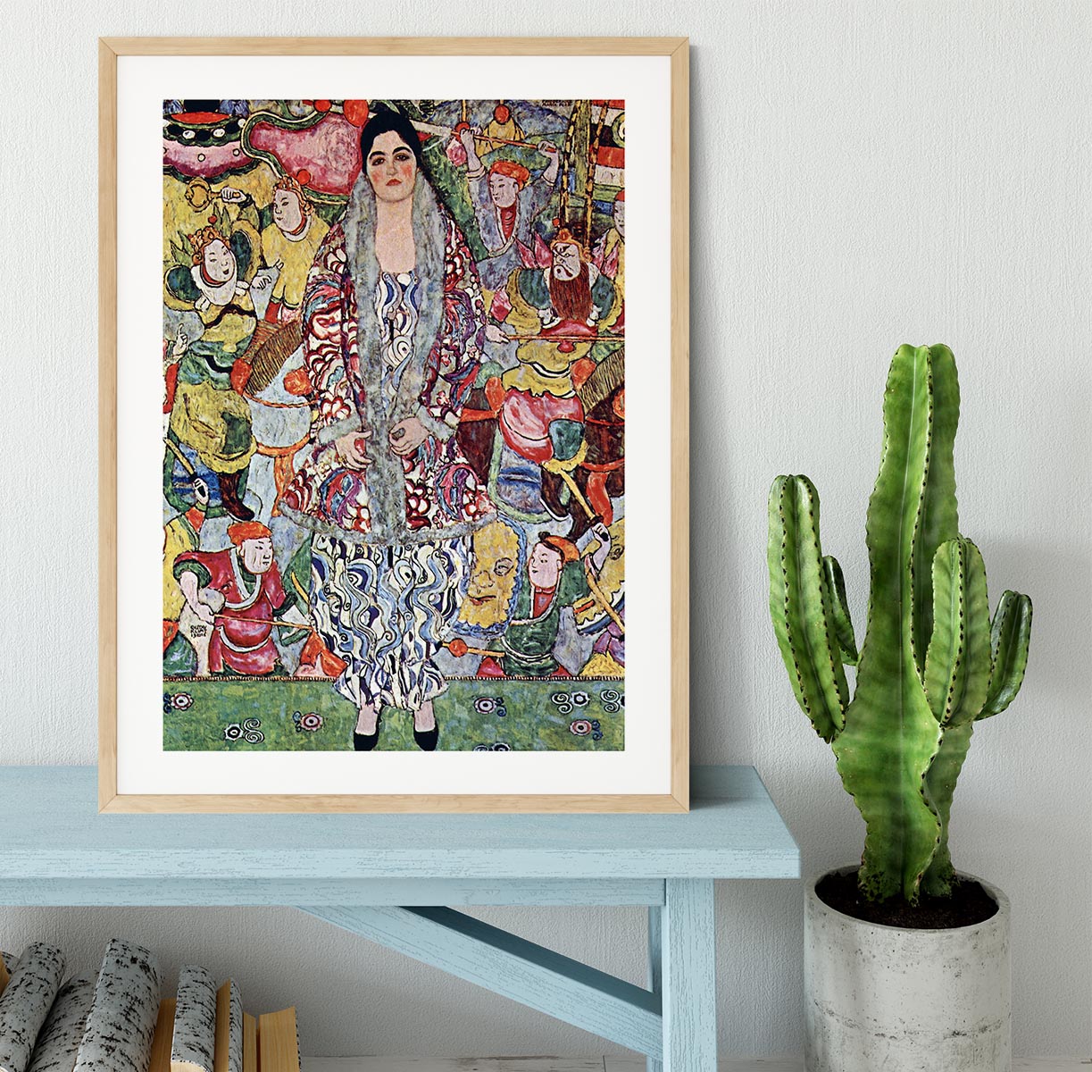 Portrait of Frederika Maria Beer by Klimt Framed Print - Canvas Art Rocks - 3