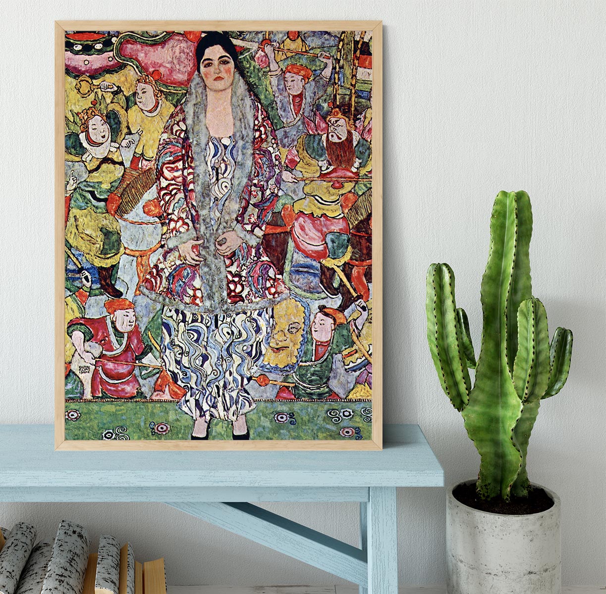 Portrait of Frederika Maria Beer by Klimt Framed Print - Canvas Art Rocks - 4