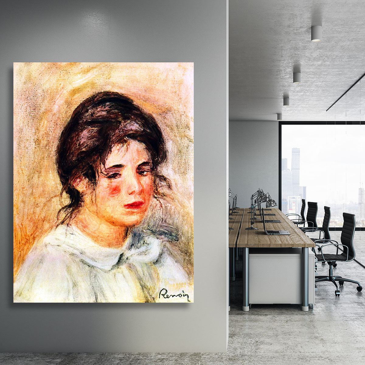 Portrait of Gabrielle by Renoir Canvas Print or Poster - Canvas Art Rocks - 3